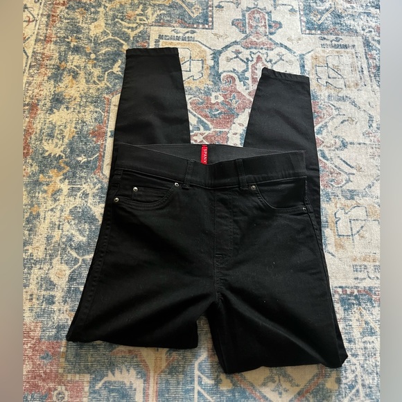 Spanx Black Jeanish Ankle Pull on Leggings - Picture 3 of 7